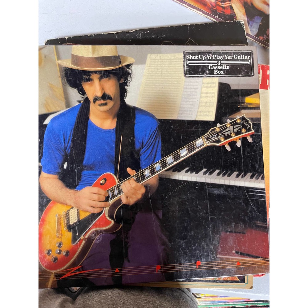 Vinyl Record Frank zappa shut up and play yer guitar cassette box 1981